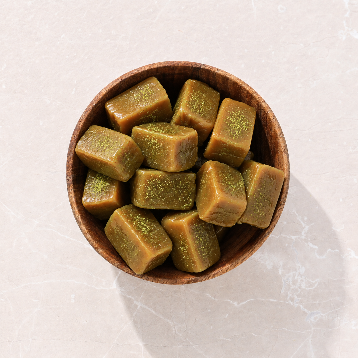 Lavender Matcha Caramels